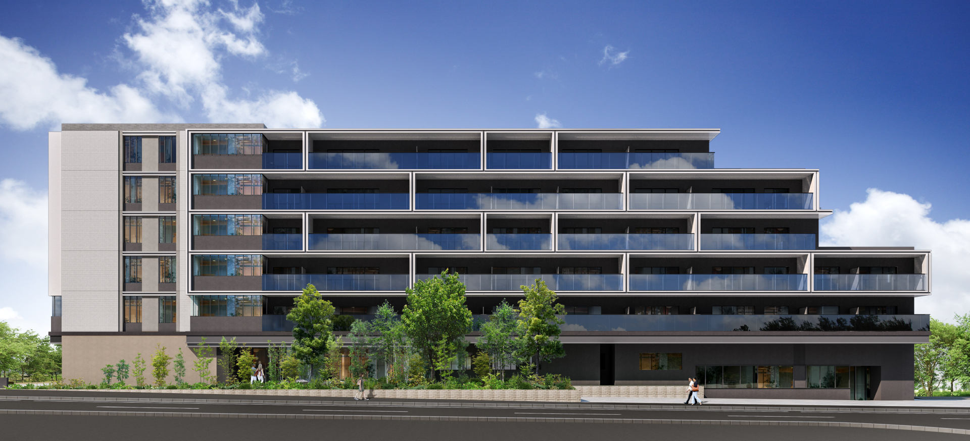 建物外観完成予想CG（画像提供：NIKKEN SEKKEI）