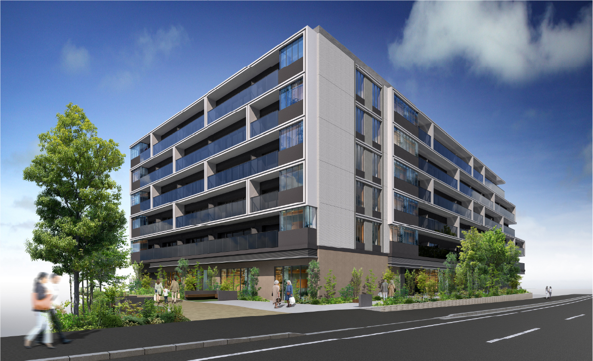 建物外観完成予想CG（画像提供：NIKKEN SEKKEI）